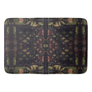 Tropical Latticework Bathroom Mat