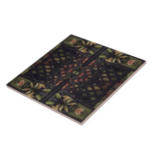 Tropical Latticework Tile