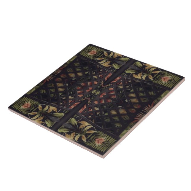 Tropical Latticework Tile (Side)