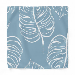 Tropical Leaf Abstract: Seamless Greenery. Bandana