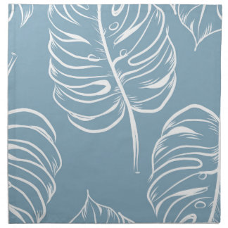 Tropical Leaf Abstract: Seamless Greenery. Cloth Napkin