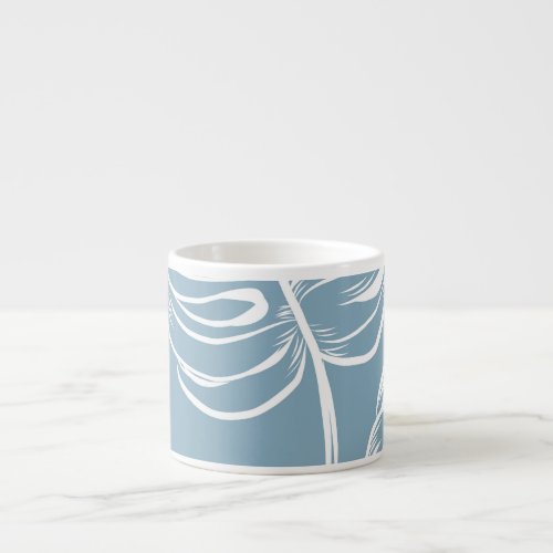 Tropical Leaf Abstract Seamless Greenery Espresso Cup