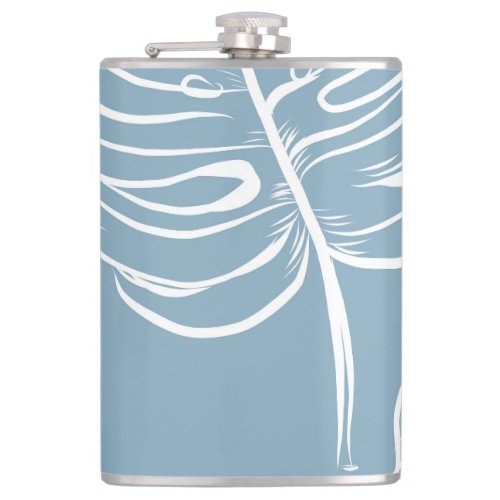 Tropical Leaf Abstract Seamless Greenery Flask