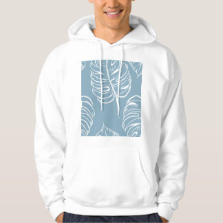Tropical Leaf Abstract: Seamless Greenery. Hoodie