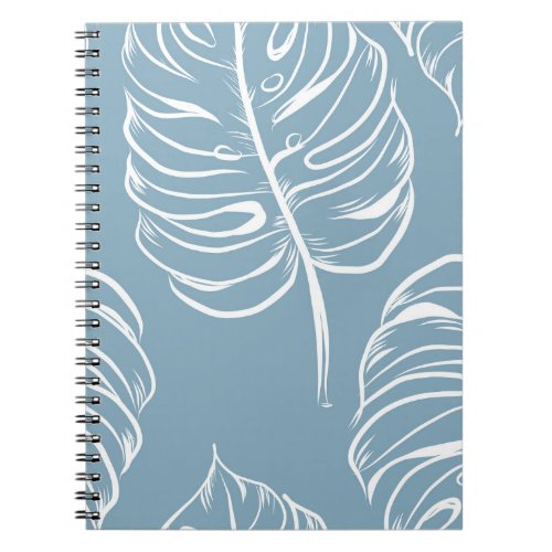 Tropical Leaf Abstract Seamless Greenery Notebook