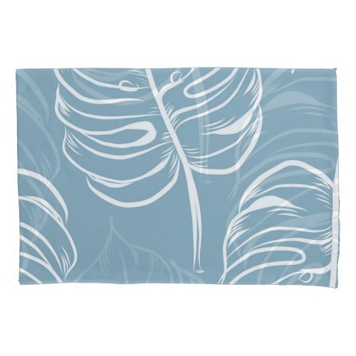 Tropical Leaf Abstract Seamless Greenery Pillow Case