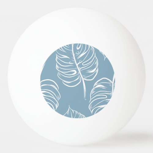 Tropical Leaf Abstract Seamless Greenery Ping Pong Ball
