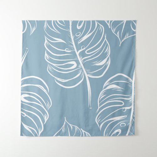 Tropical Leaf Abstract Seamless Greenery Tapestry
