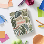 Tropical leaf botanical personalized name iPad smart cover<br><div class="desc">Tropical leaf botanical personalized name design.</div>