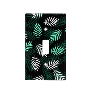 Tropical Leaf Design Light Switch Cover
