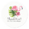 Tropical Leaf Hibiscus Flamingo Wedding Favor