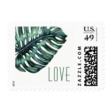 Tropical Leaf Monstera Destination LOVE Stamp Tropical Leaf Monstera Destination LOVE Stamp