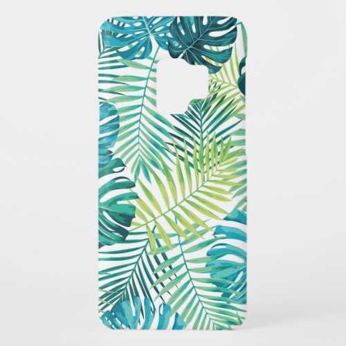Tropical Leaf Monstera Seamless Design Case_Mate Samsung Galaxy S9 Case