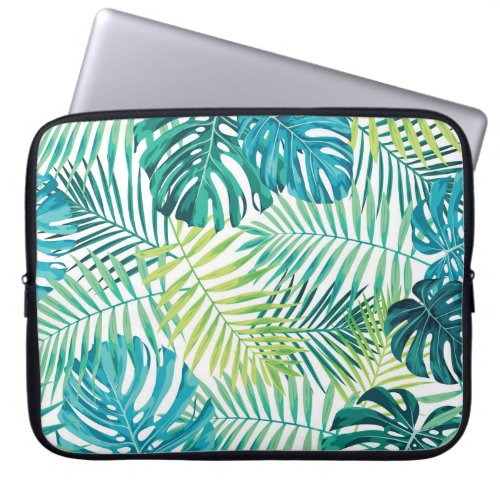 Tropical Leaf Monstera Seamless Design Laptop Sleeve