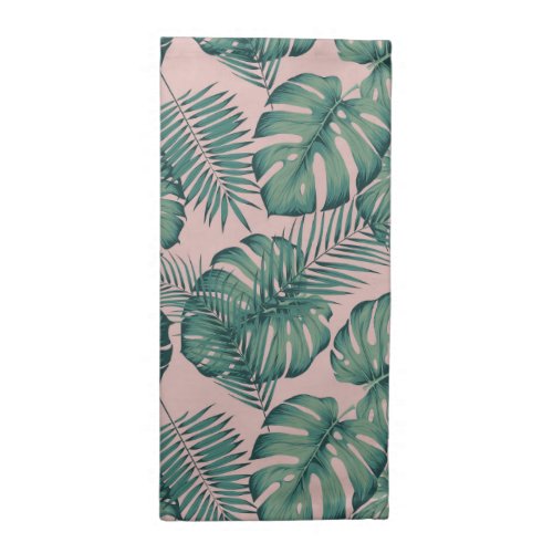 Tropical Leaf Pattern Cloth Napkin