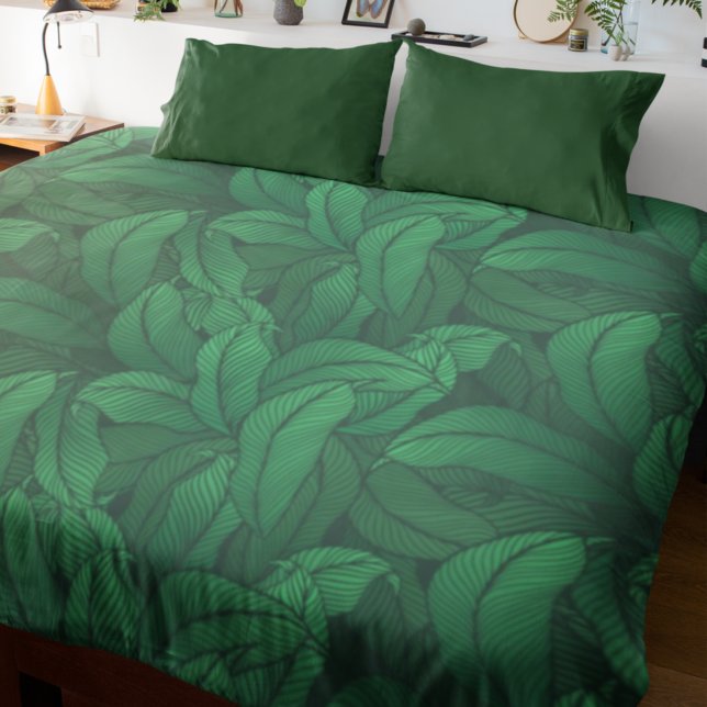 Tropical Leaf Pattern Duvet Cover (Creator Uploaded)