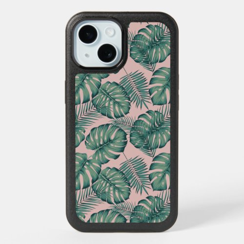 Tropical Leaf Pattern iPhone 15 Case