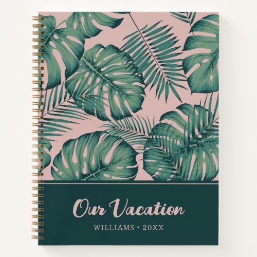 Tropical Leaf Pattern  Our Vacation Notebook