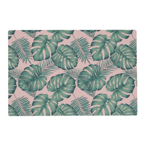 Tropical Leaf Pattern Placemat