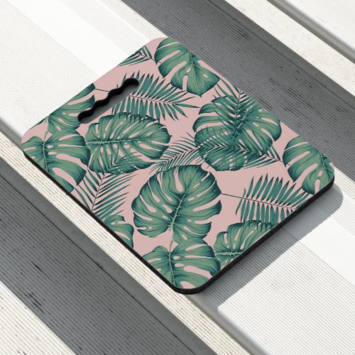 Tropical Leaf Pattern Seat Cushion