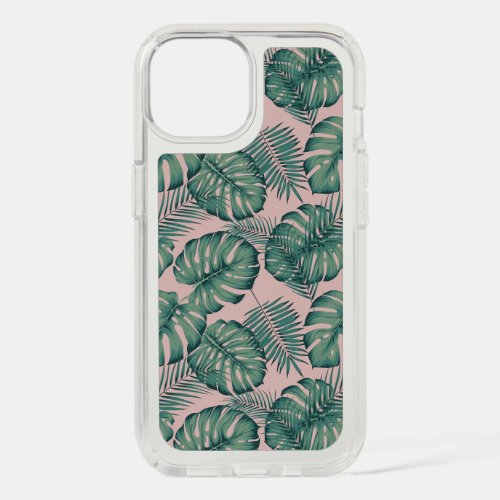 Tropical Leaf Pattern iPhone 15 Case