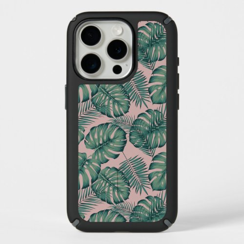 Tropical Leaf Pattern iPhone 15 Pro Case