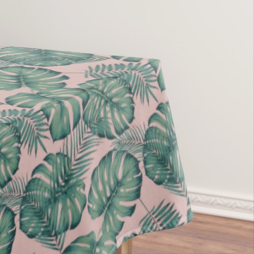 Tropical Leaf Pattern Tablecloth