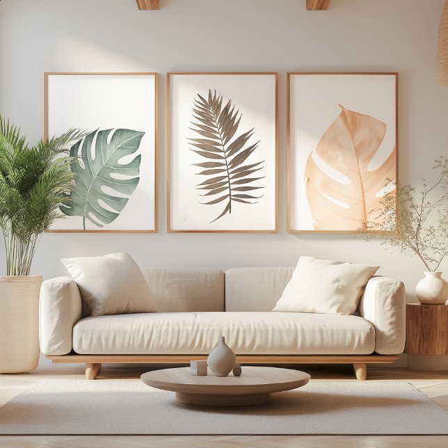 Tropical Leaf Set – Japandi Minimalist – Wall Art  (Creator Uploaded)