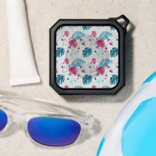 Tropical Leaf Triangle Pattern Bluetooth Speaker