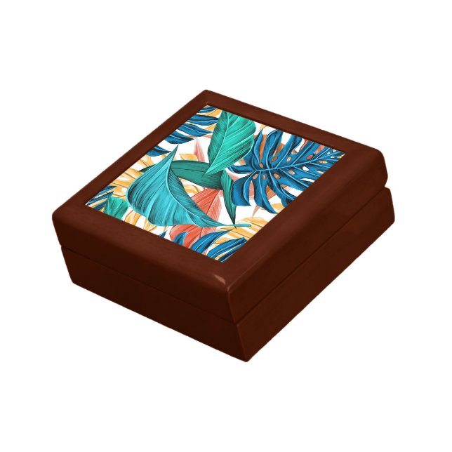 Tropical Leafy Jungle Gift Box (Side)
