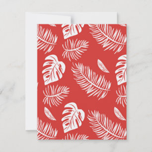 Tropical leaves 20 note card