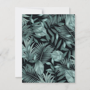 Tropical Leaves 4 Note Card