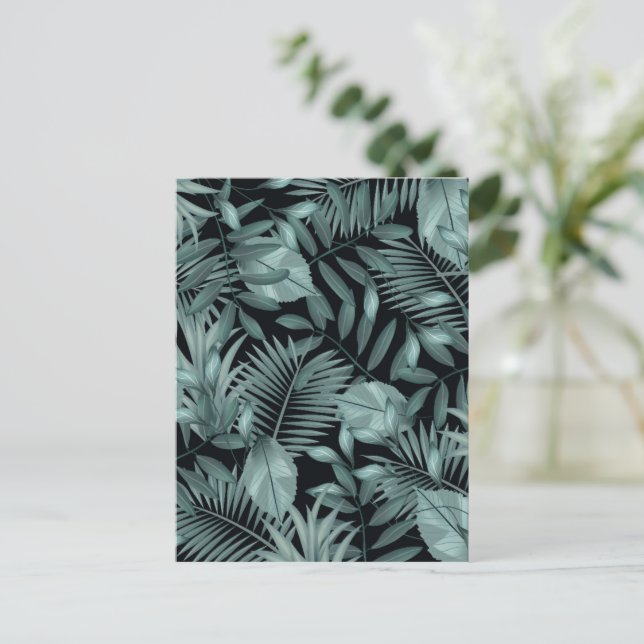 Tropical Leaves 4 Postcard (Standing Front)
