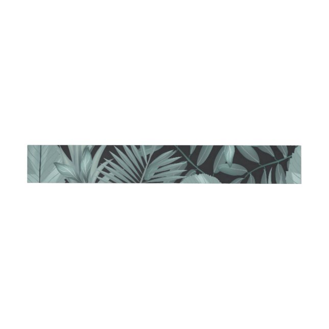 Tropical Leaves 4 Wrap Around Label (Individual)