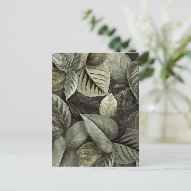Tropical Leaves 5 Postcard (Standing Front)