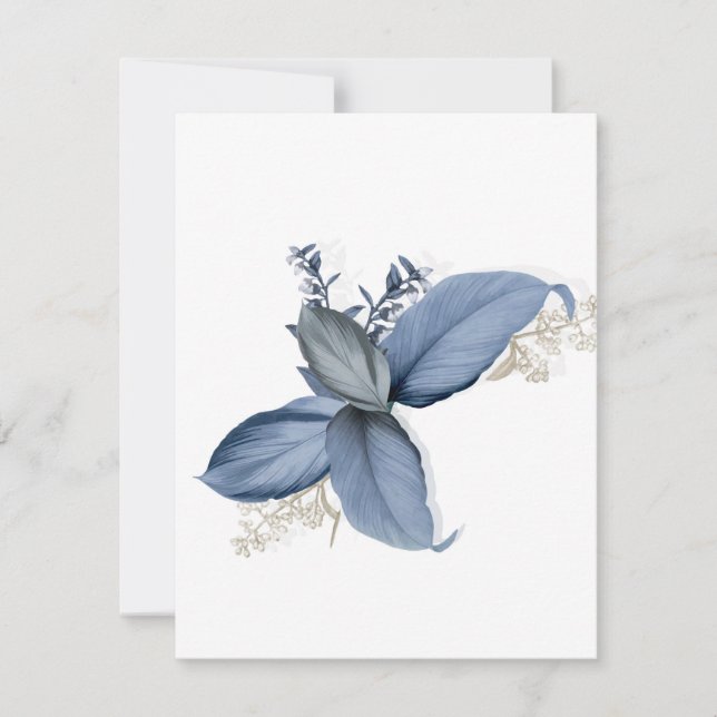 Tropical leaves 7 note card (Front)
