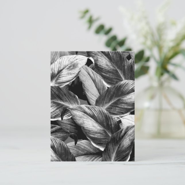 Tropical Leaves 8 Postcard (Standing Front)