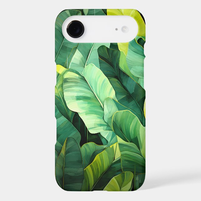 Tropical Leaves Abstract Botanical Jungle Nature Case-Mate iPhone Case (Back)