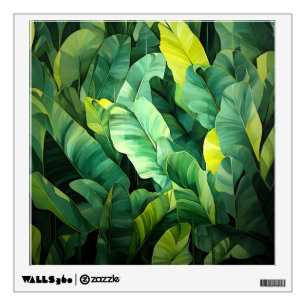 Tropical Leaves Abstract Botanical Jungle Nature Wall Decal