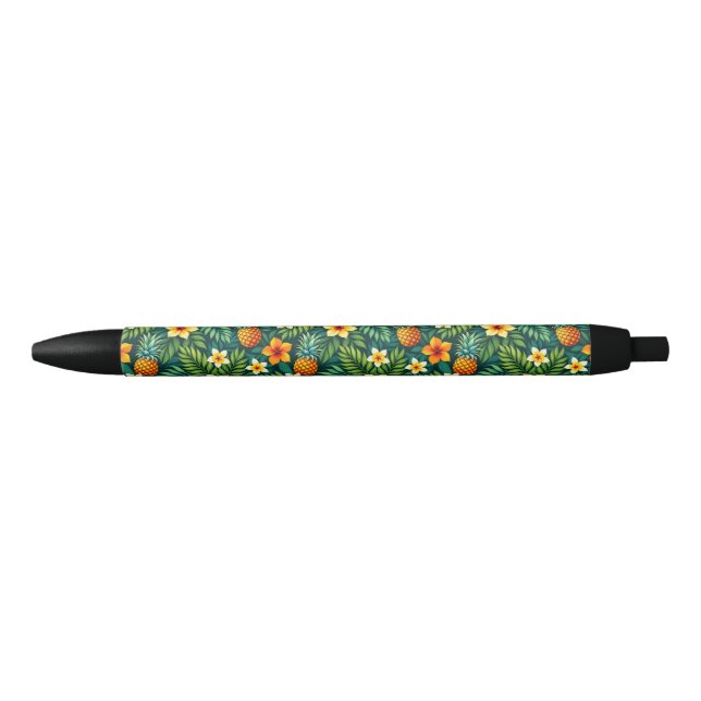 Tropical leaves and pineapple pattern pen (Front)