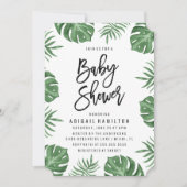 Tropical Leaves | Baby Shower Invitation (Front)