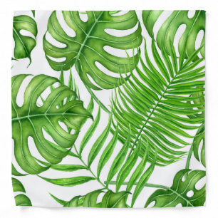 Tropical leaves bandana