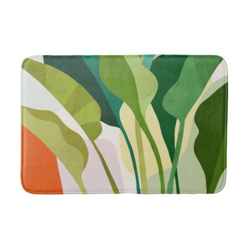 Tropical Leaves Bath Mat