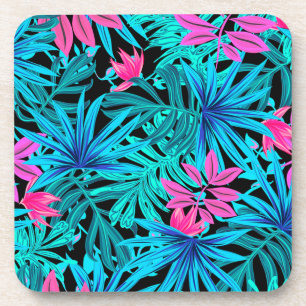 Tropical Leaves Beverage Coaster