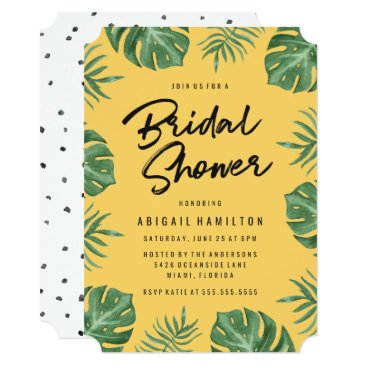 Tropical Leaves | Bridal Shower Invitation Tropical Leaves | Bridal Shower Invitation