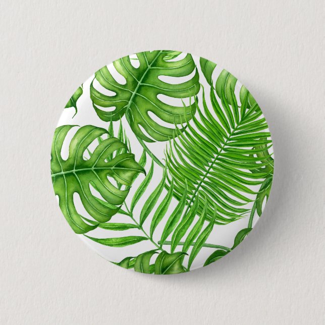 Tropical leaves button (Front)