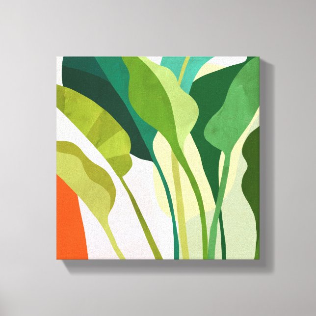 Tropical Leaves Canvas Print (Front)