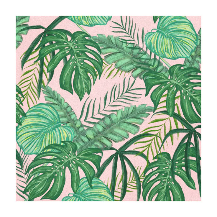 Tropical Leaves Canvas Print | Zazzle