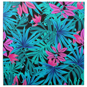 Tropical Leaves Cloth Napkin