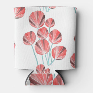 Tropical Leaves: Creative Hand Drawn Pattern Can Cooler
